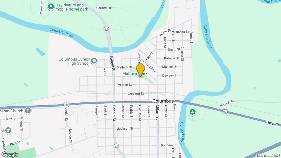 815 Live Oak St Mapa y Detalles de la Ubicación