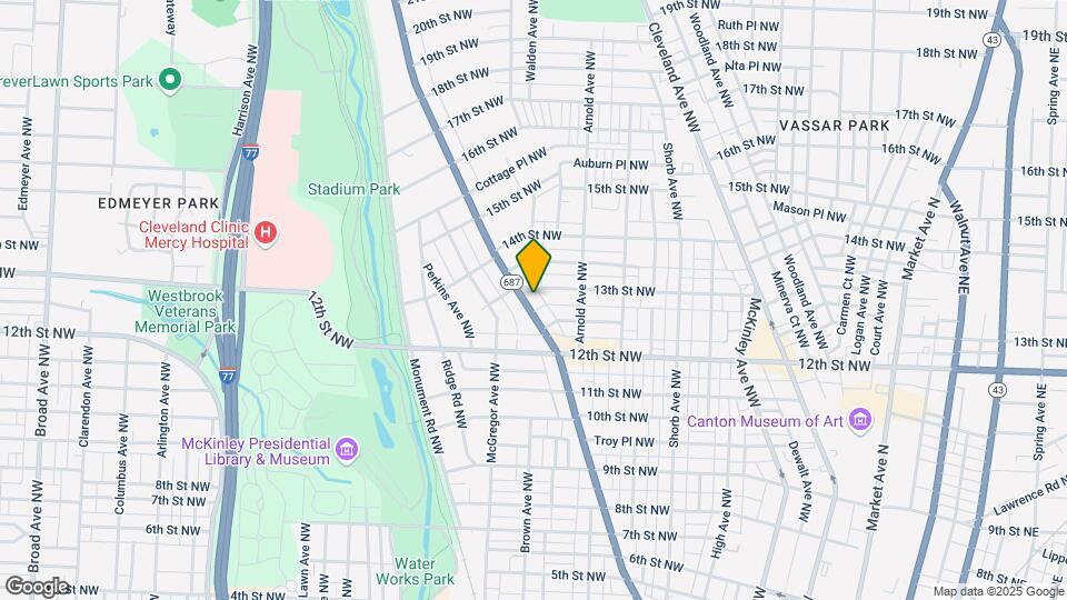 1252 Fulton Rd NW Map and Location Details