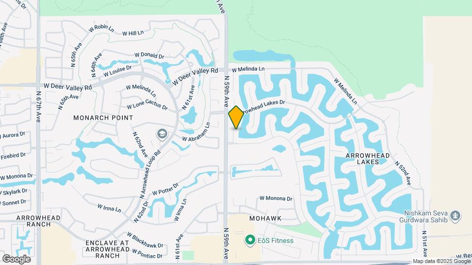 21525 N 58th Dr Mapa y Detalles de la Ubicación