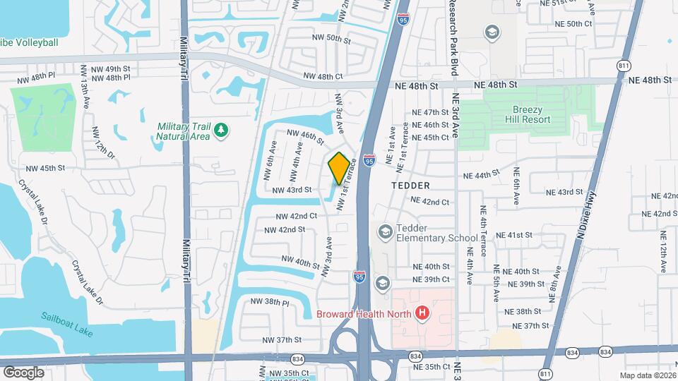 4315 NW 1st Terrace Map and Location Details