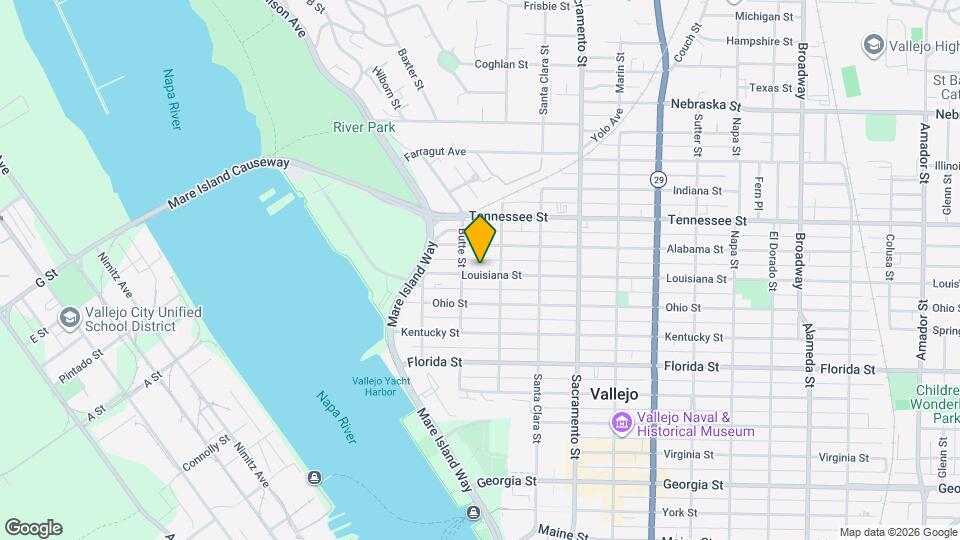 222 Louisiana St, Unit 1 Mapa y Detalles de la Ubicación