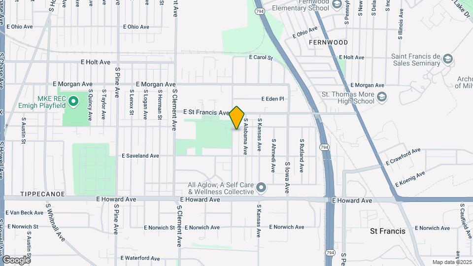 3658 S Brust Ave, Unit 3658 - Ground Floor Map and Location Details