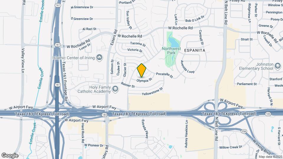 3921 Olympia St Map and Location Details