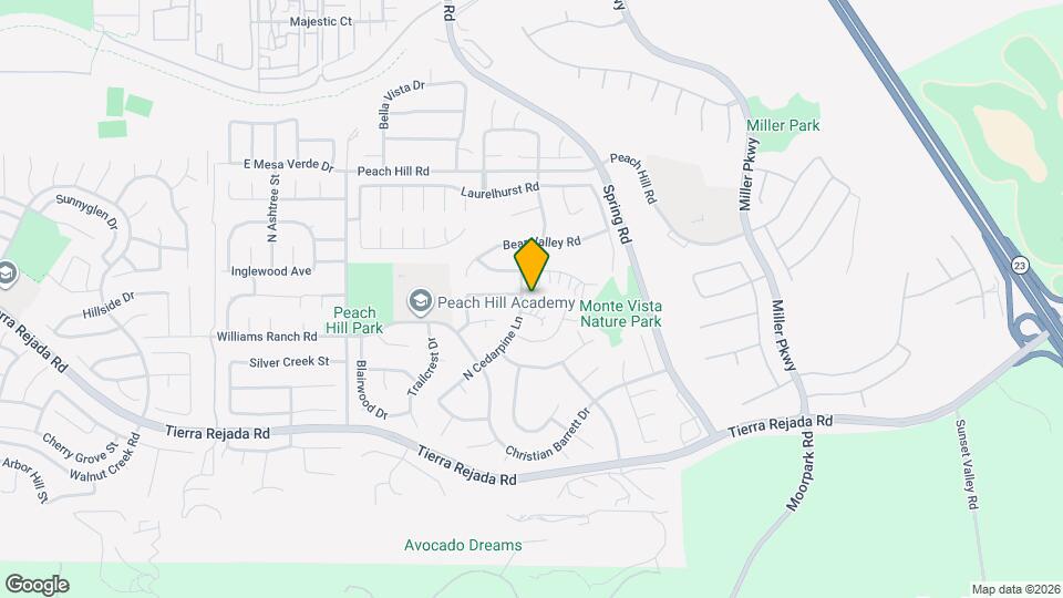 4272 N Cedarpine Ln Map and Location Details