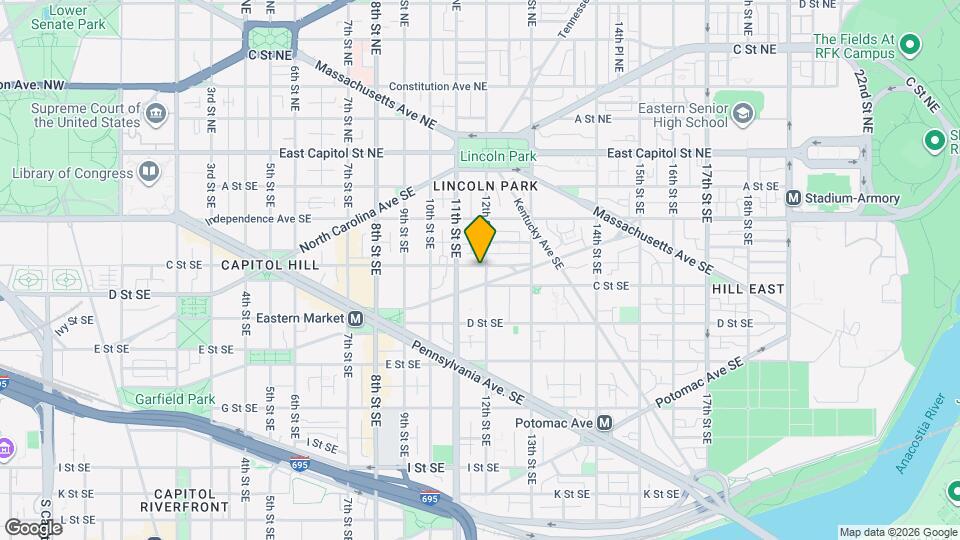 1127 C St SE Map and Location Details