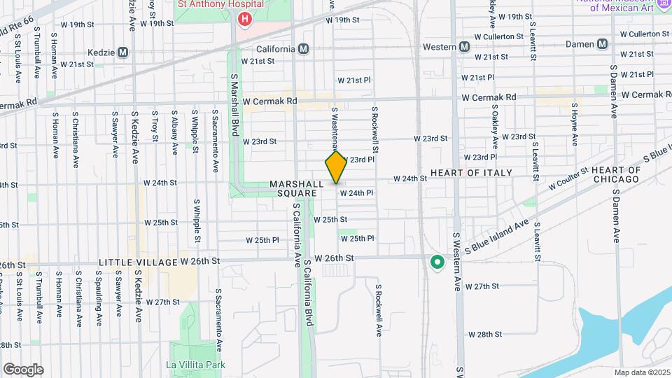 2416 S Washtenaw Ave. Map and Location Details