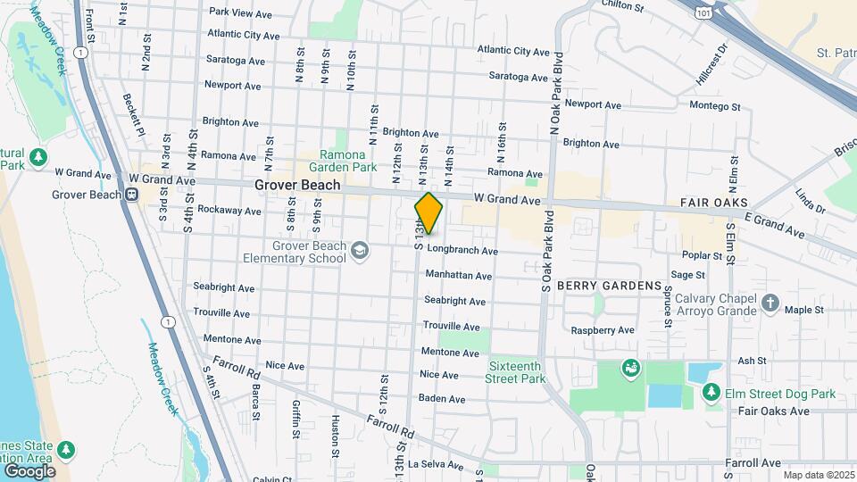 1345 Longbranch Ave Map and Location Details