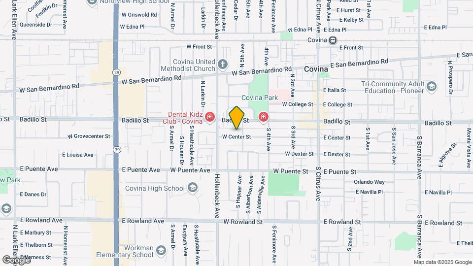 415 W Center St Map and Location Details