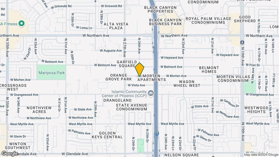 2601 W Morten Ave Mapa y Detalles de la Ubicación