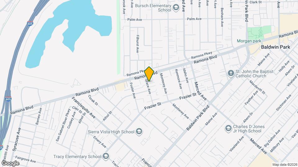 3822 Grace Ave Map and Location Details