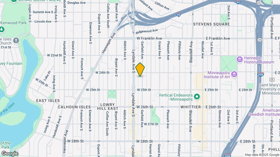 2416 Garfield Ave, Unit 2BD First Floor Unit Map and Location Details