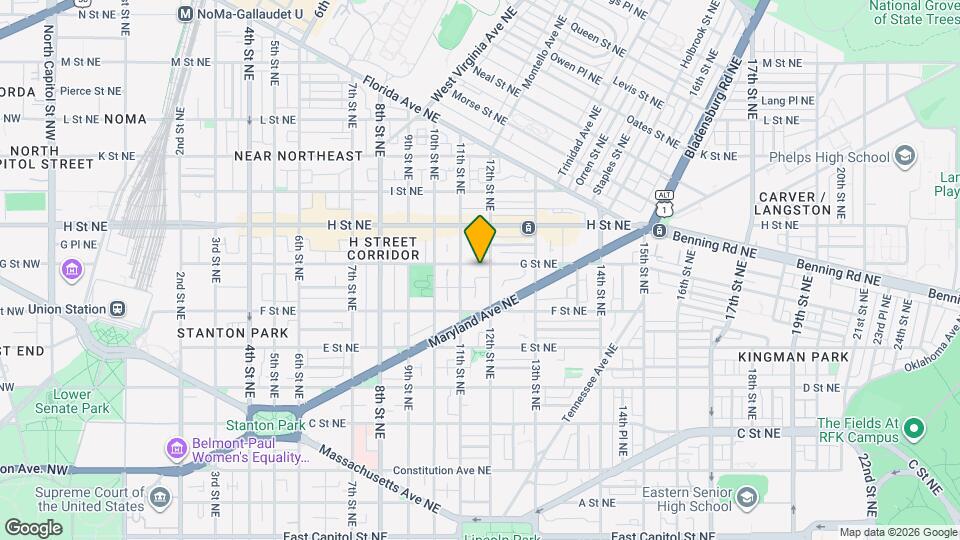 1127 G St NE Map and Location Details
