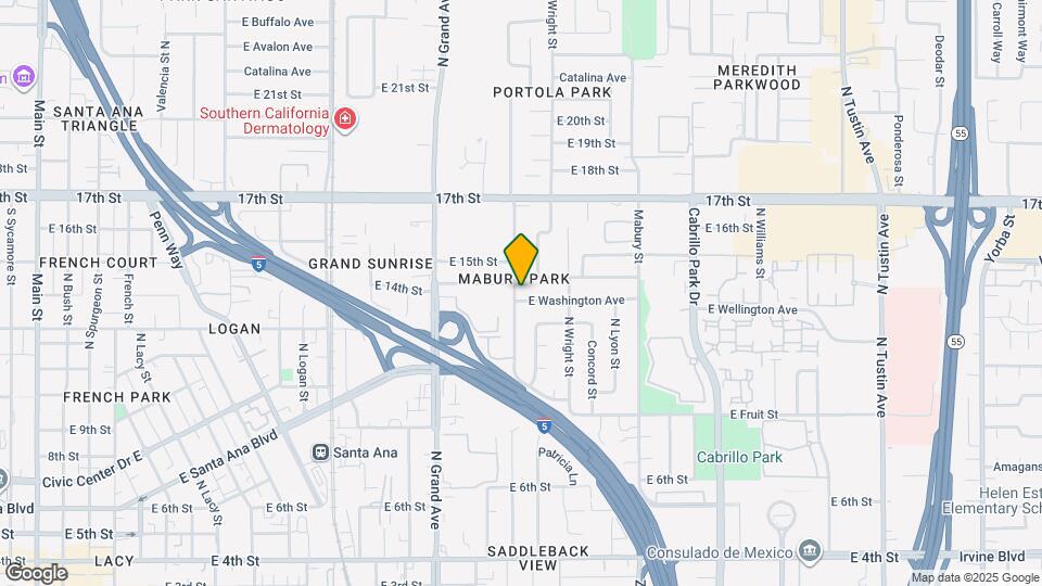 1309 N Linwood Ave Map and Location Details