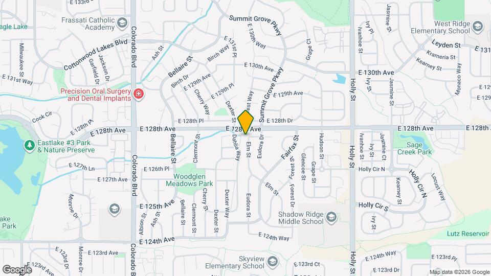 12789 Elm St, Unit G7 Map and Location Details