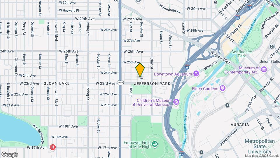 2801 W 23rd Ave Map and Location Details