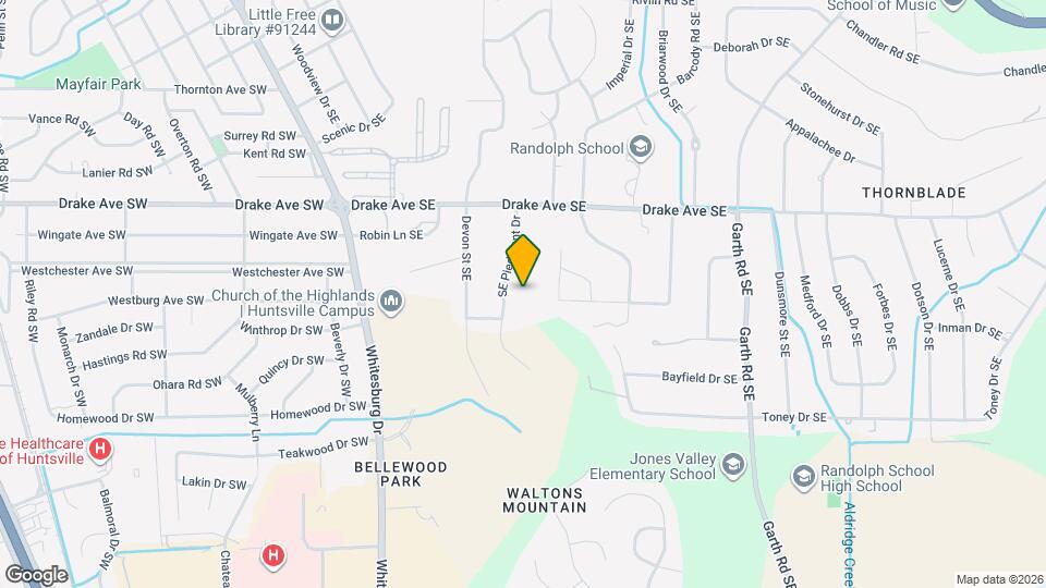 4019 Piedmont Dr SE Map and Location Details