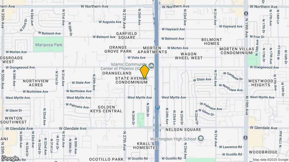 2539 W State Ave Map and Location Details