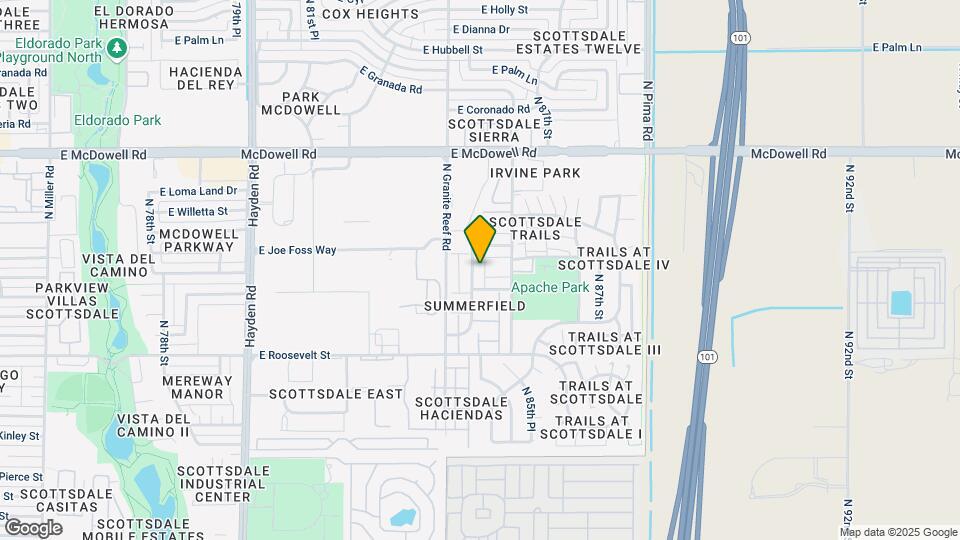 1229 N 84th Pl Map and Location Details