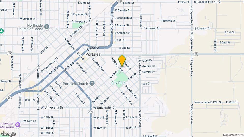 720 S Dallas Ave Map and Location Details