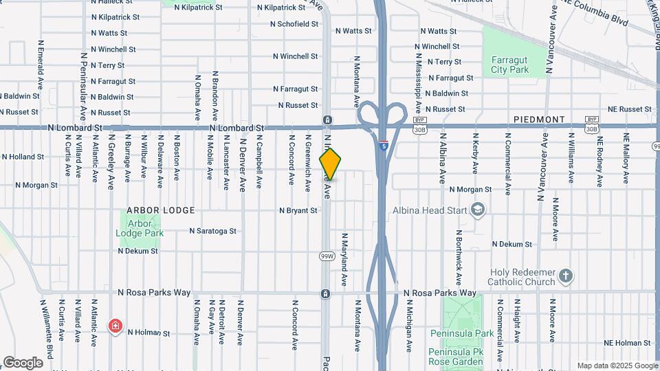 7104 N Interstate Ave Map and Location Details