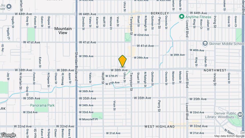 4551 W 38th Ave Map and Location Details