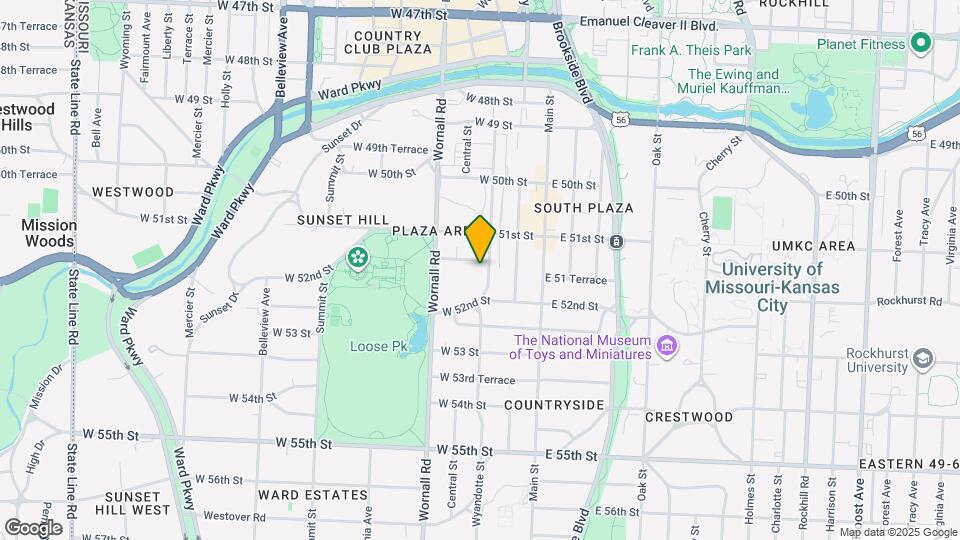 207 W 51 Terrace Map and Location Details