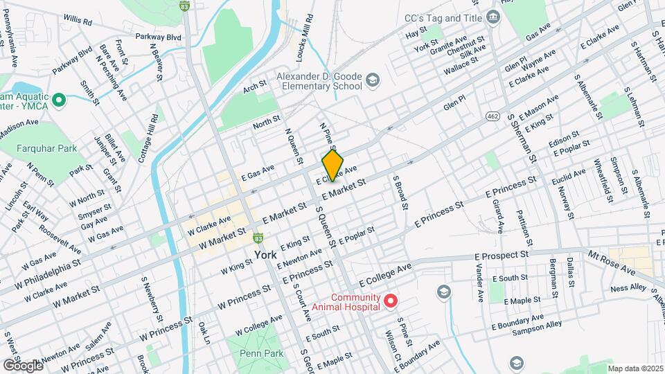 237 E Market St-Unit -3rd Floor Map and Location Details