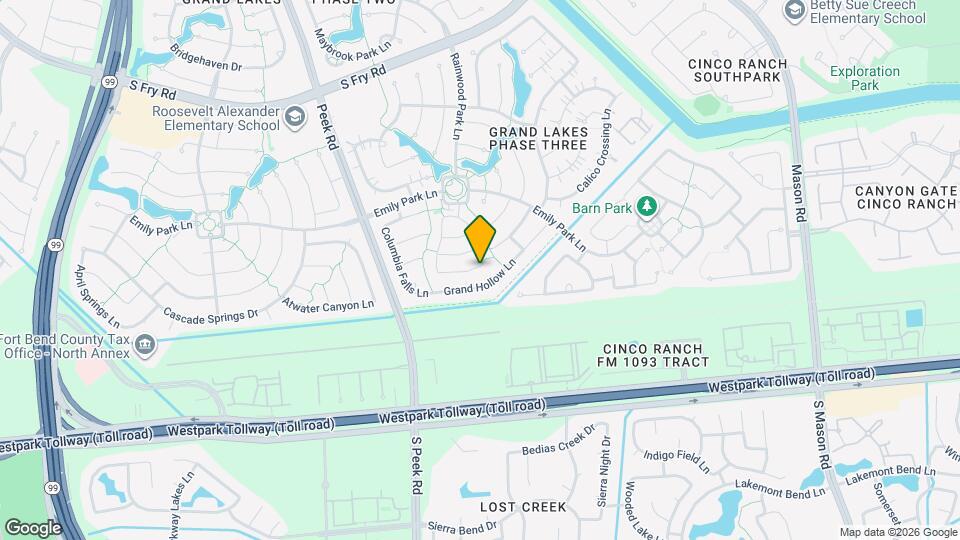 21611 Shallow Glen Ln Map and Location Details