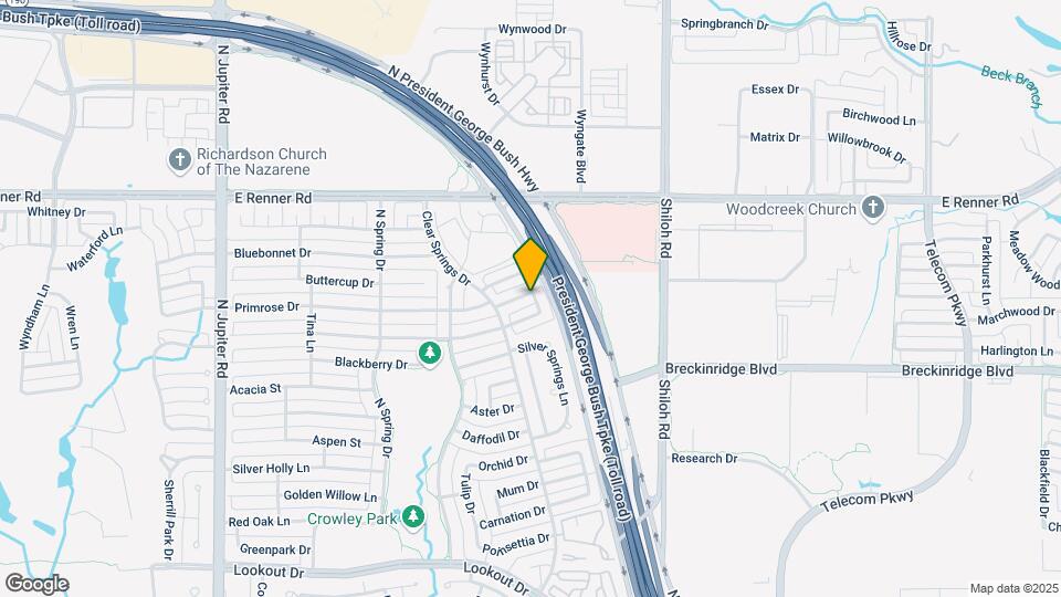 2716 Garden Springs Dr Map and Location Details