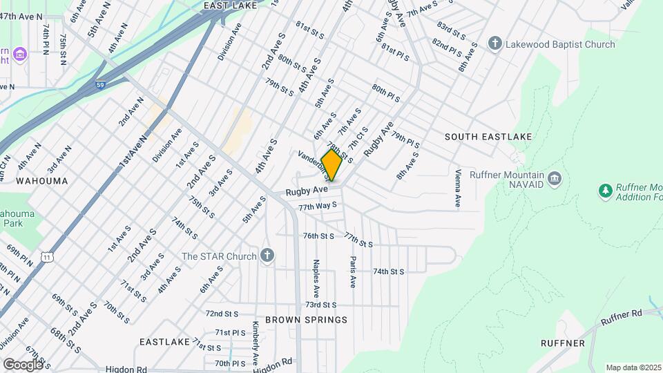 7750 Rugby Ave Map and Location Details