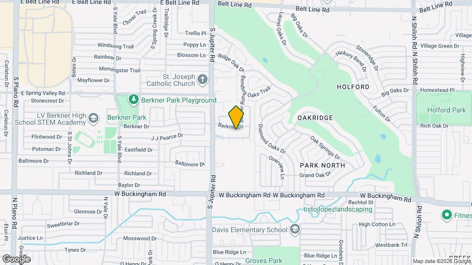 3343 Briaroaks Dr Map and Location Details