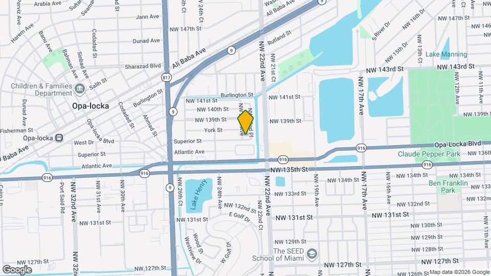 13735 NW 23rd Ave Map and Location Details