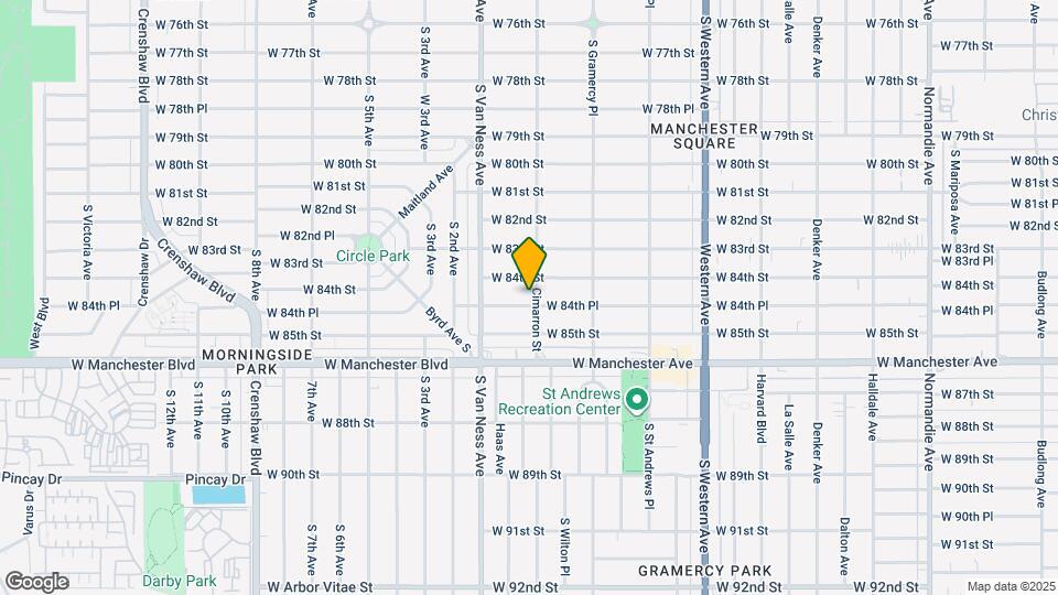 2107 W 84th Pl Map and Location Details