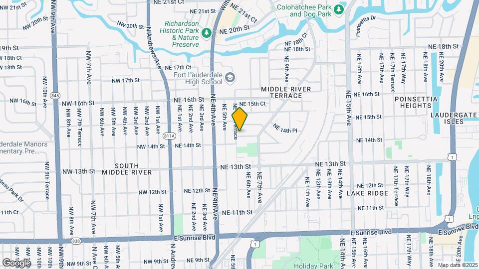 521-527 NE 14th Ct Map and Location Details