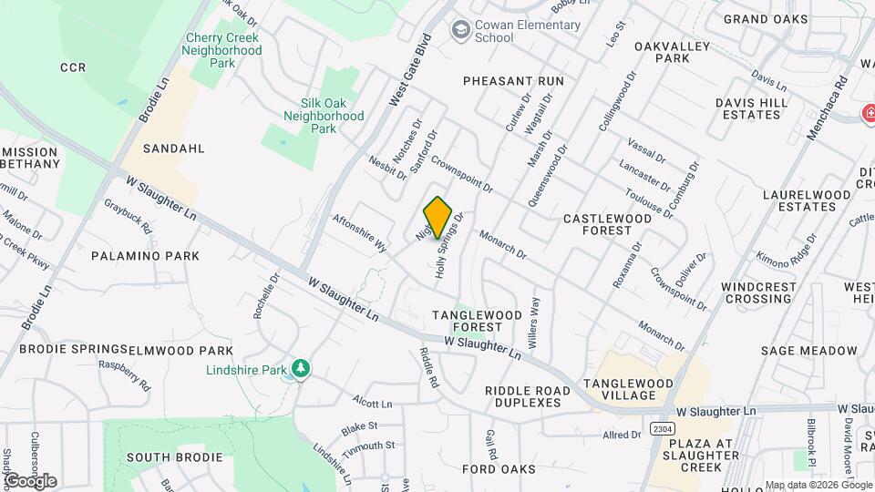 9706 Holly Springs Dr Map and Location Details