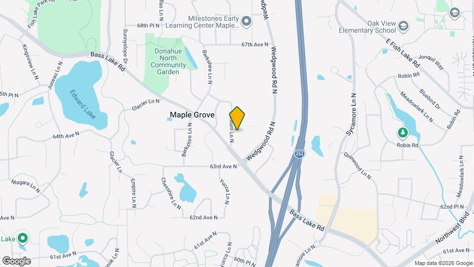 6412 Xenium Ln N Map and Location Details