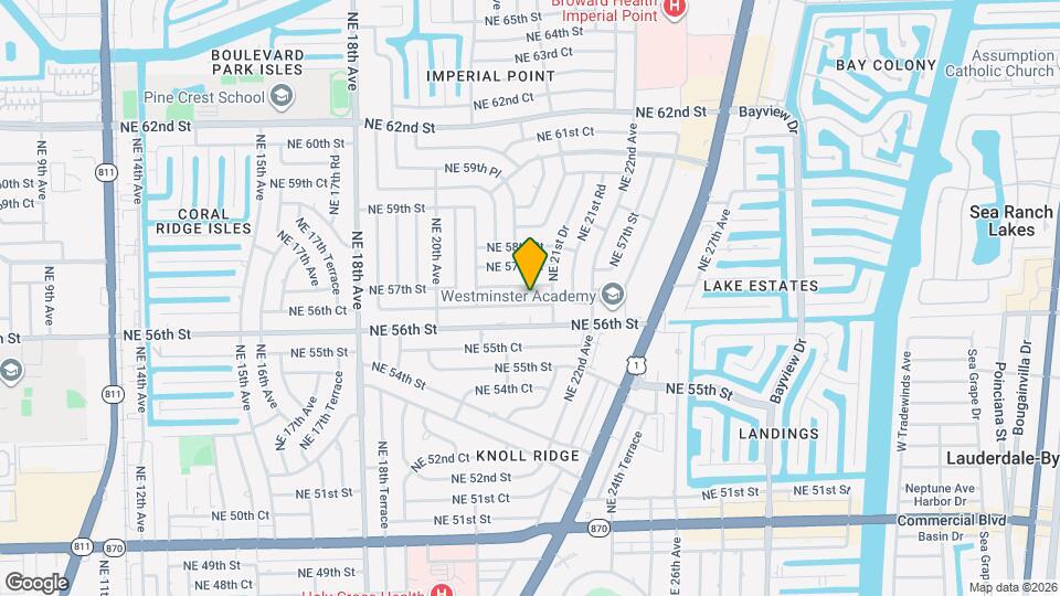 2149 NE 56th Ct, Unit Studio Map and Location Details