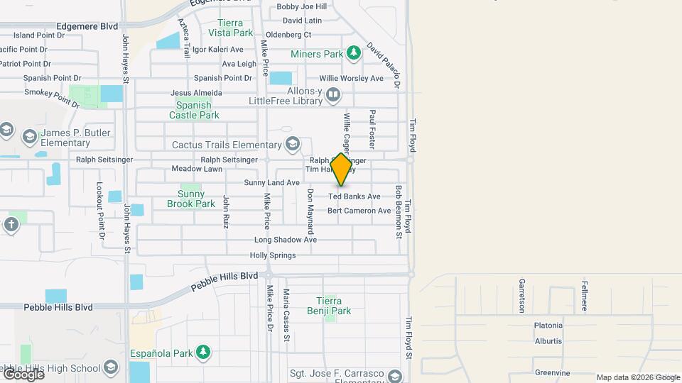 14829 Ted Banks Ave Mapa y Detalles de la Ubicación