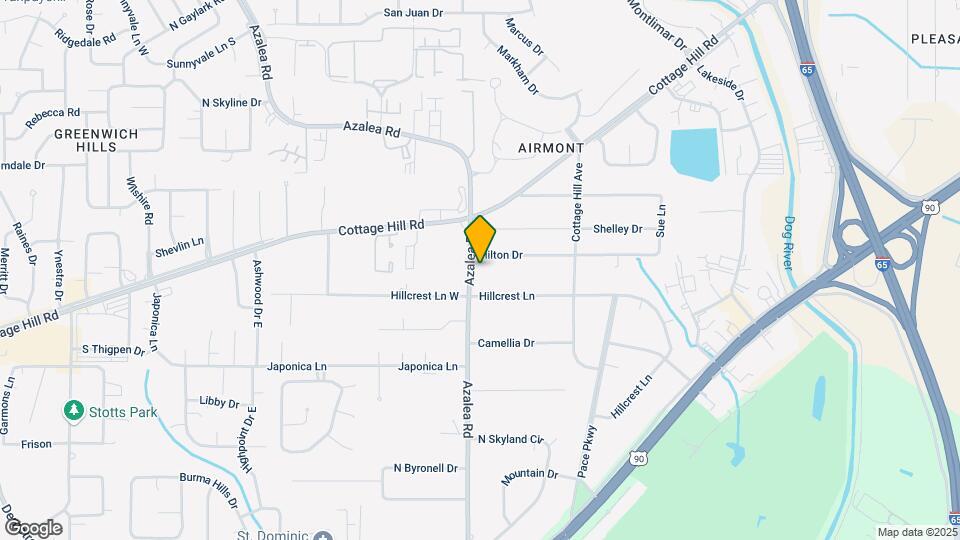 855 Azalea Rd Map and Location Details