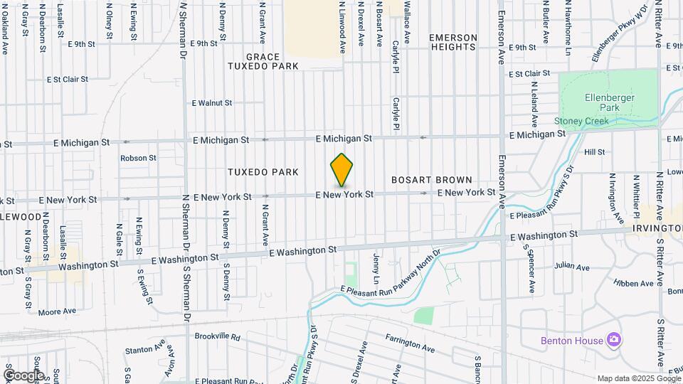 304 N Linwood Ave Map and Location Details