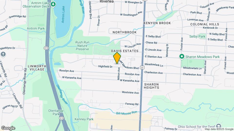 168 Highfield Dr Map and Location Details
