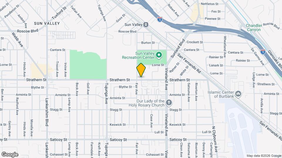 11141 Strathern St Map and Location Details