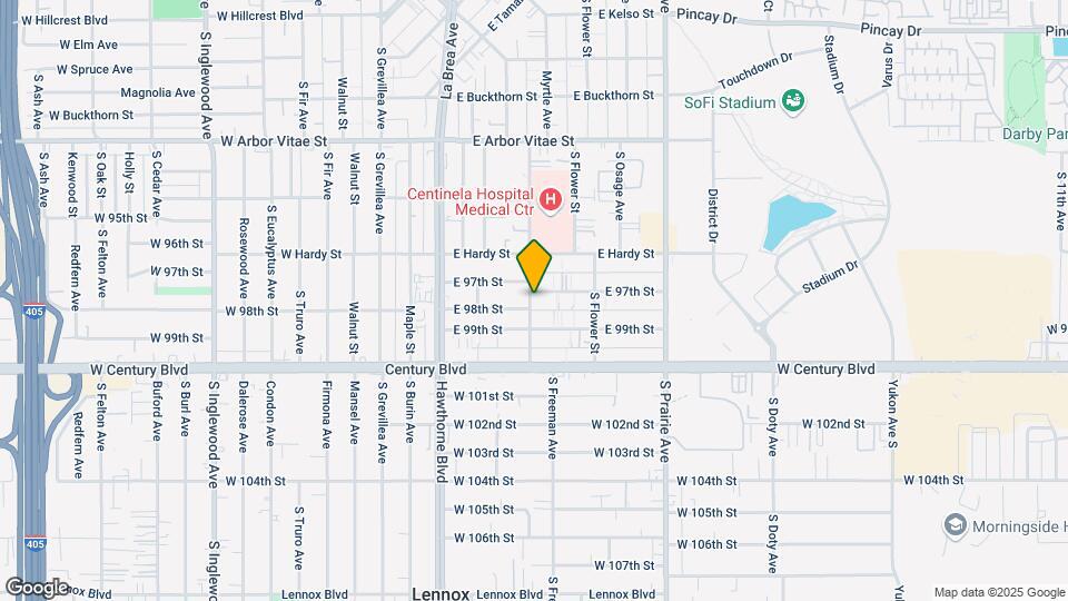 500 E 97th St Map and Location Details