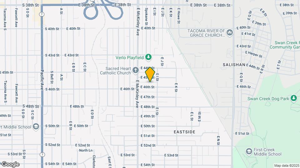 829 E 46th St Map and Location Details