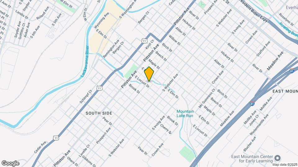 1125 Prospect Ave Mapa y Detalles de la Ubicación
