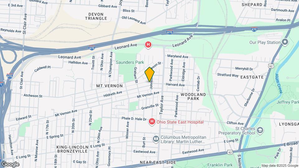 1482 Hildreth Ave Map and Location Details