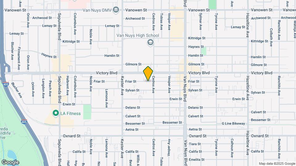 14726 Friar St Map and Location Details