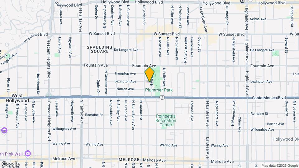 1153 N Vista St Map and Location Details
