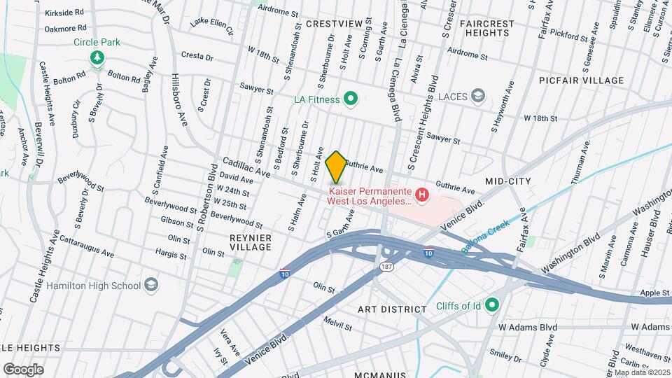 2050 S Corning St Mapa y Detalles de la Ubicación