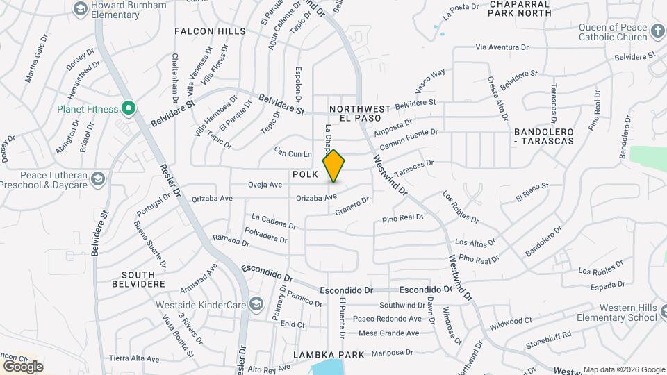 604 La Chapa Ave Map and Location Details